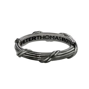 Peter Thomas Roth Signature Classic Band Ring in ruthenium silver